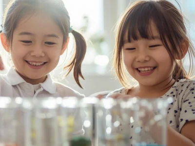 発見して喜ぶ子ども