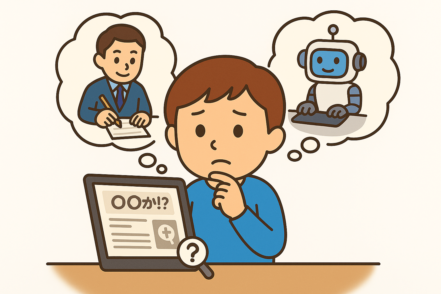 AIで作られた情報に注意